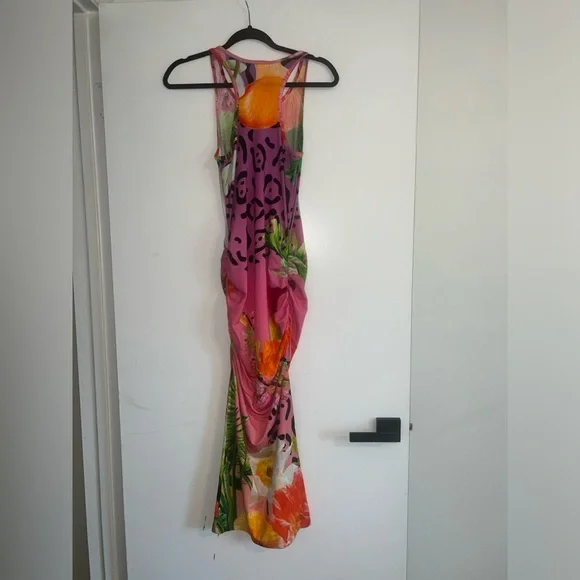 DRESSED IN JOY Whitney Racer Back Tank Dress - Spring Dream SIZE: MEDIUM - Picture 8 of 11